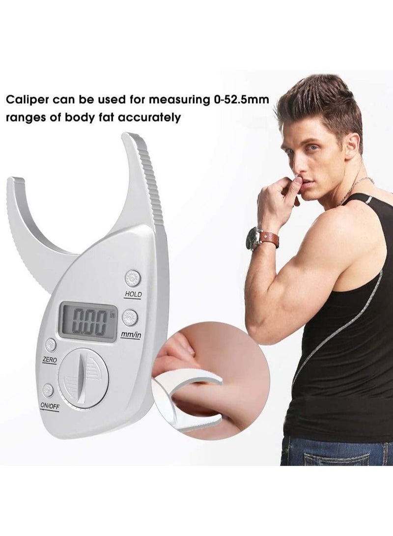 SYOSI Electronic Digital Display Fat Caliper, Body Fat Clip, Skin Fold Thickness Measuring Instrument, Sebum Clip, Body Fat Rate, Fat Clamp, Athletic Women/Men Body Tools Monitoring Home Use - Image 3