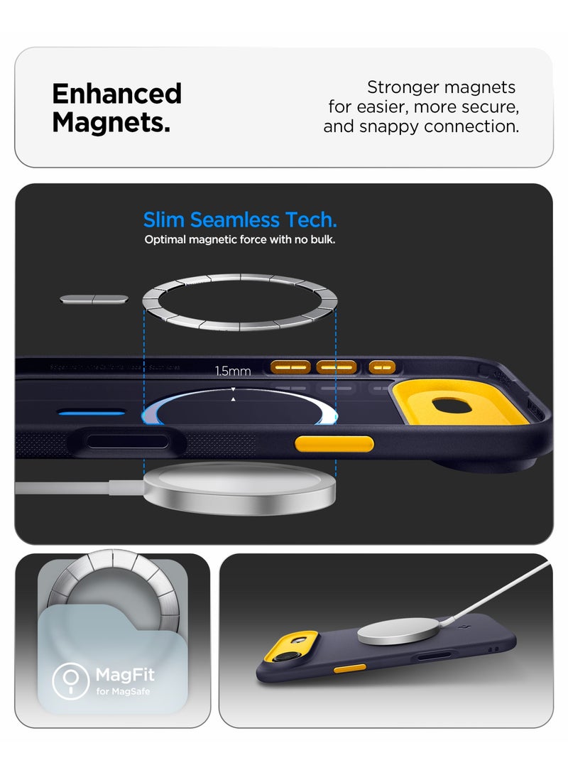 Spigen Nano Pop MagFit iPhone 17 Air MagSafe Case Cover Mil Grade - Blueberry Navy - Image 3