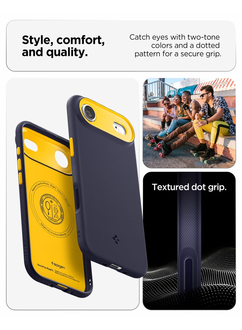 Spigen Nano Pop MagFit iPhone 17 Air MagSafe Case Cover Mil Grade - Blueberry Navy - Image 4