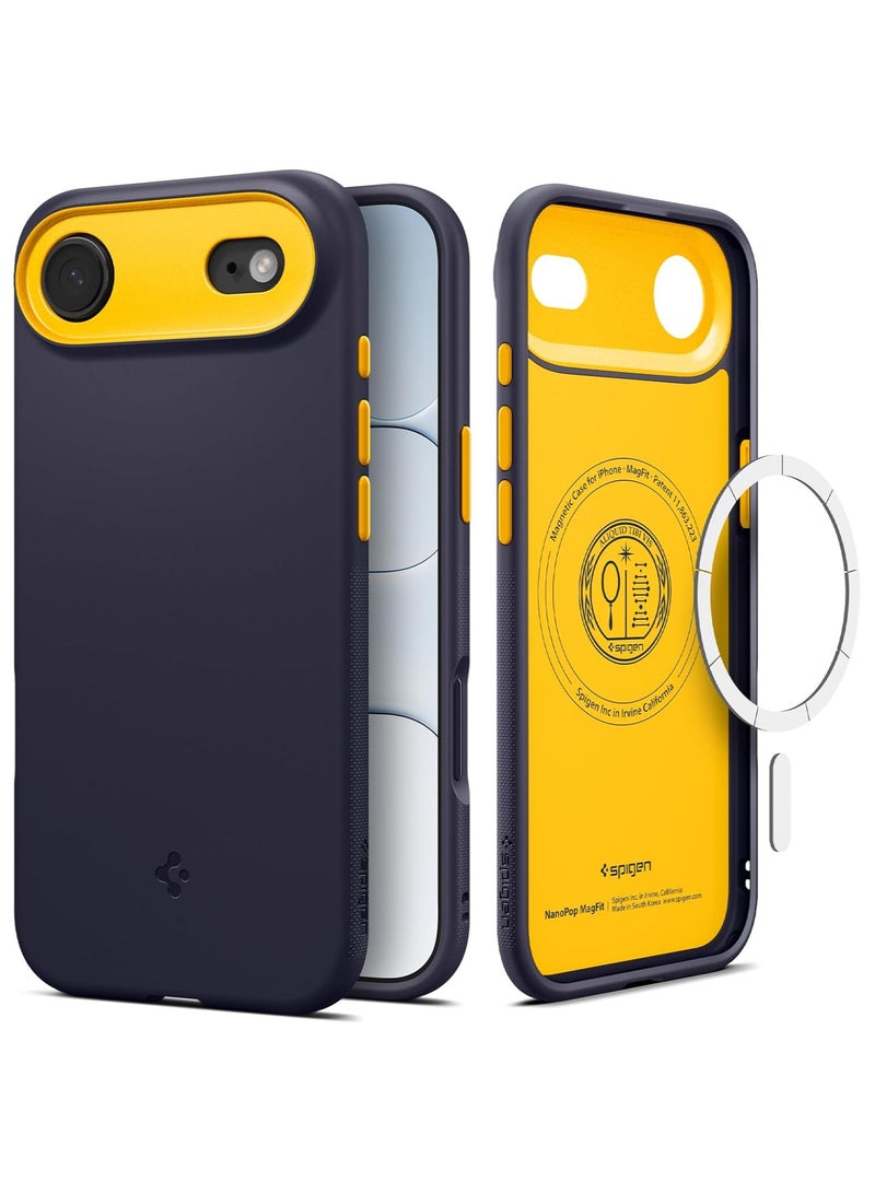 Spigen Nano Pop MagFit iPhone 17 Air MagSafe Case Cover Mil Grade - Blueberry Navy - Image 1