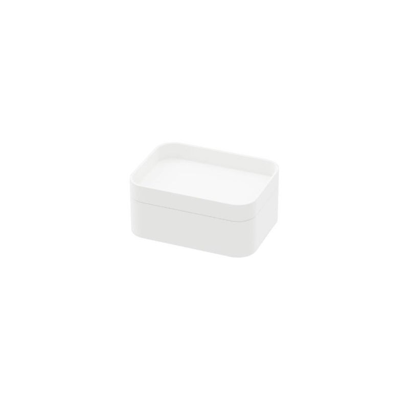 Plastic Storage Case with Lid Multi-Purpose Stackable Organizer for Home, Office, Kitchen, or Bathroom 22 x 15 x 6.5 CM - Image 3