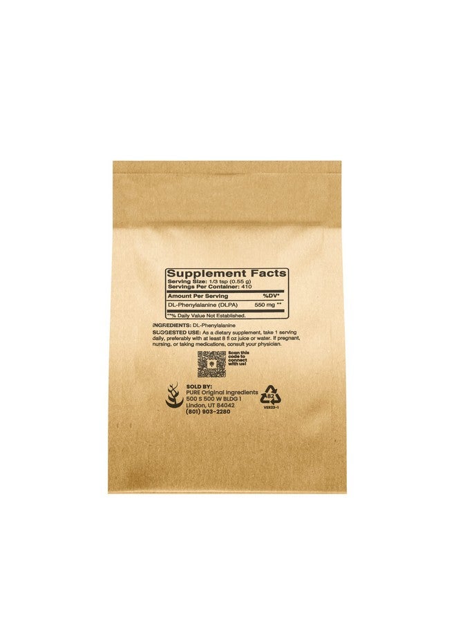 PURE ORIGINAL INGREDIENTS Pure Original Ingredients DL-Phenylalanine Powder (8 oz) Always Pure, No Fillers or Additives - Image 2