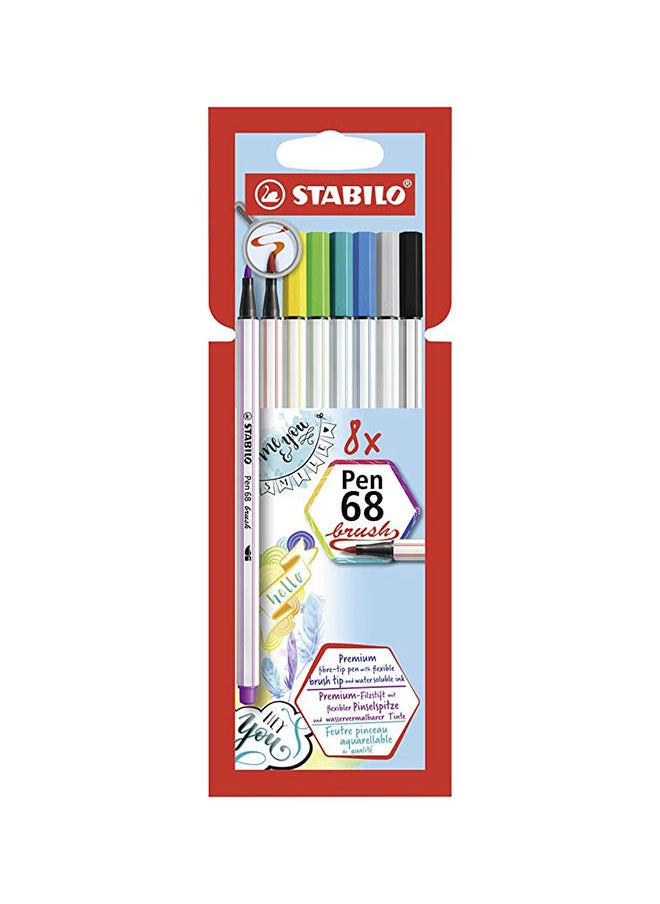 STABILO Stabilo Pen 68 Brush Wallet - 6 