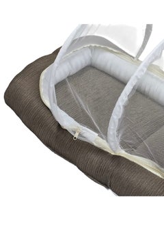 BABYCARA Softly Padded Mattress Sleeping Baby Cot With Net And Pillow  - Image 3