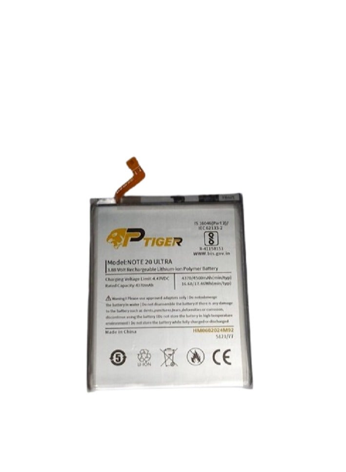 TIGER TIGER For Samsung Galaxy Note 20 Ultra.High-capacity Lithium Cobalt Oxide Lithium-ion Safe and reliable stable performance long Standby Time Long Lasting Battery - Image 2