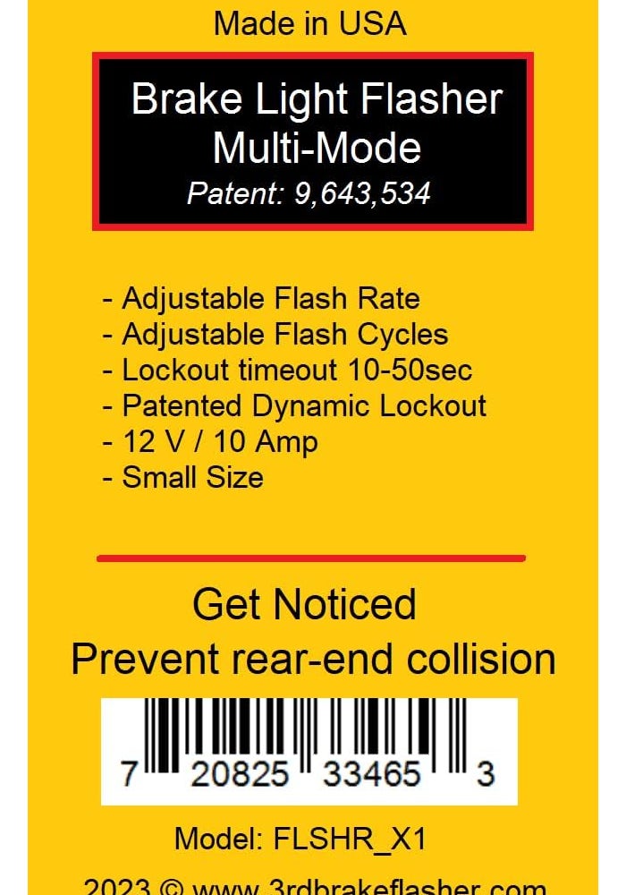 Timers.Shop Vehicle Brake Light Flasher Module - Image 2