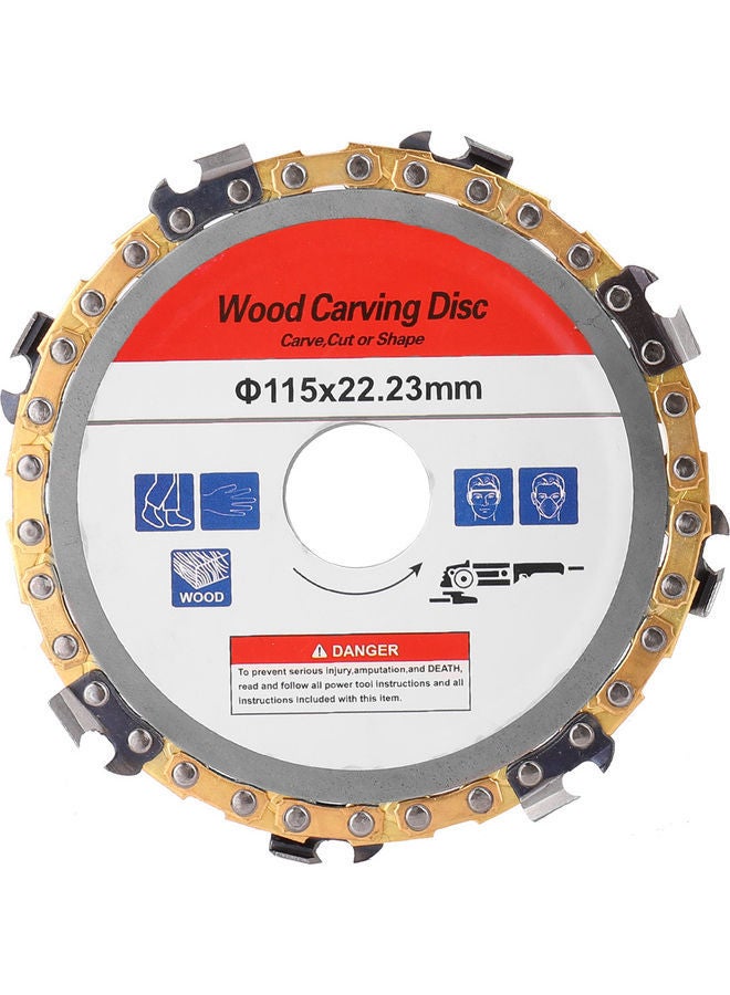 NIBEMINENT Wood Carving Disc Multicolour 22.50X2.00X16.60cm - Image 1