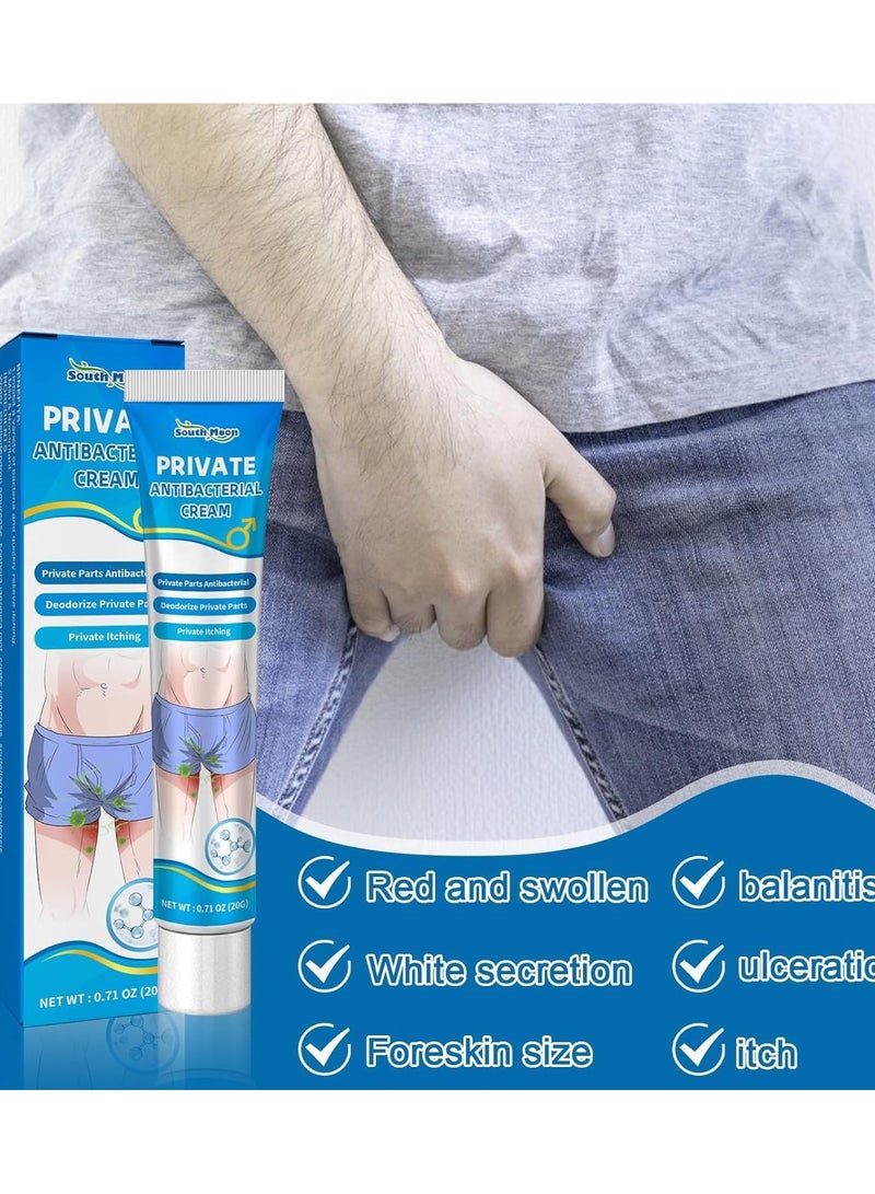 SOUTH MOON Private Antibacterial Cream,Private Itching Cream,External Itching Relief Cream,Fast Relieves The Itching,Male Private Care Itch Relief Cream,Mens Private Part Itching Cream 20g - Image 4