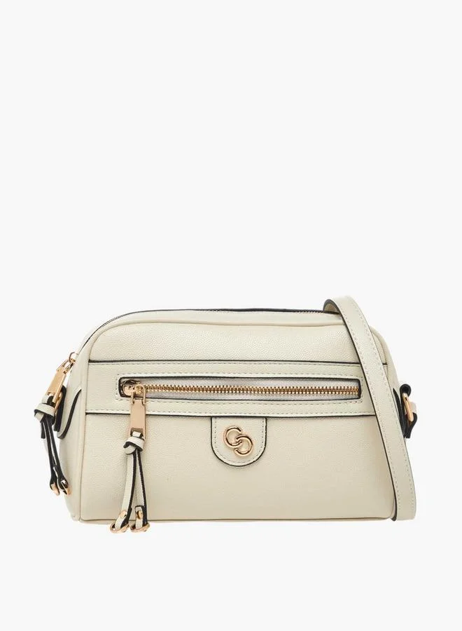 Celeste Solid Crossbody Bag with Zip Closure