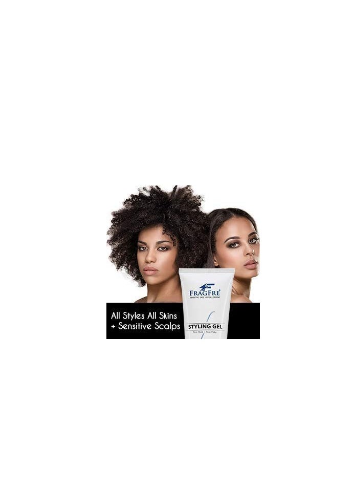 FRAGFRE Firm Hold Hair Gel Fragrance Free 8 oz - Strong Styling Gel for Aggressive Hair Styles - Paraben Free Hypoallergenic Sensitive Formula - Non-Irritating Vegan No Gluten/Cruelty (1 Pack)  - Image 3
