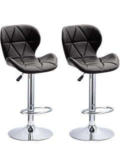 Generic Bar Chairs Swivel Height Adjustable Bar Stools PU Leather Padded Breakfast Barstools  - Image 1