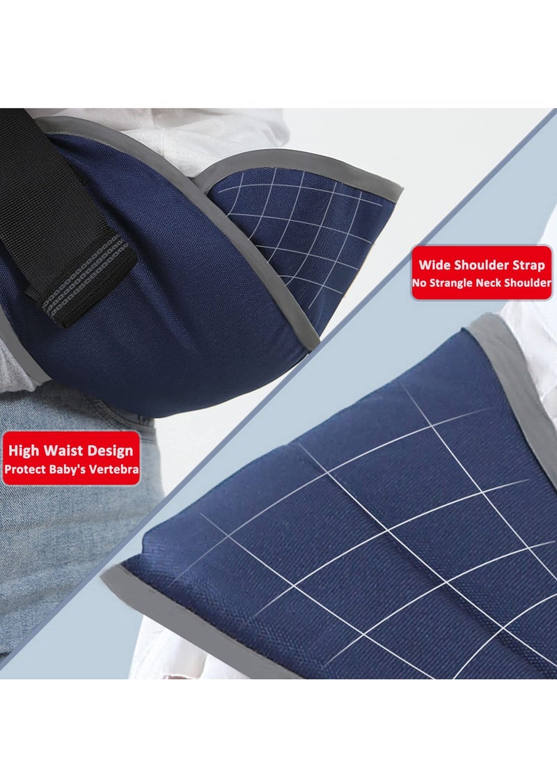 SOLARAE Toddler Carrier, Portable Adjustable Child Sling, Ergonomic One Shoulder Labor Saving Polyester Half Wrapped Sling with Anti-Slip Particles, for Children 6-36 Months - Image 5