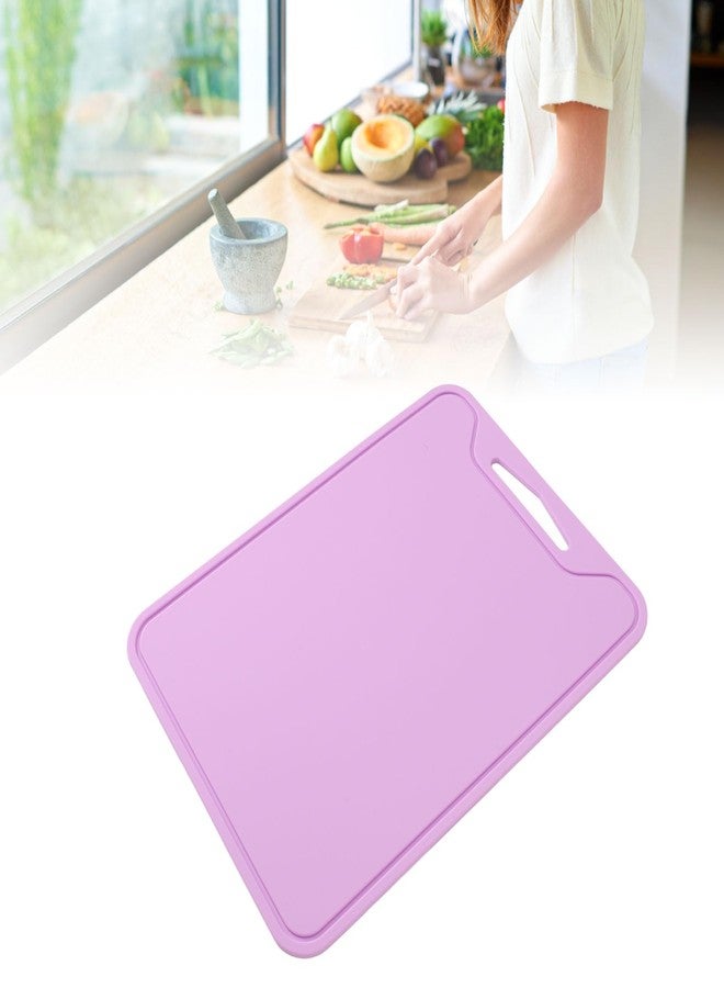 Luatoxry Silicone Cutting Board, 11.7x8.6x0.2in Flexible Cutting Board, Purple Silicone Chopping Boards, Portable Flexible Kitchen Chopping Boards for Meat, Vegetables, Fruits - Image 5