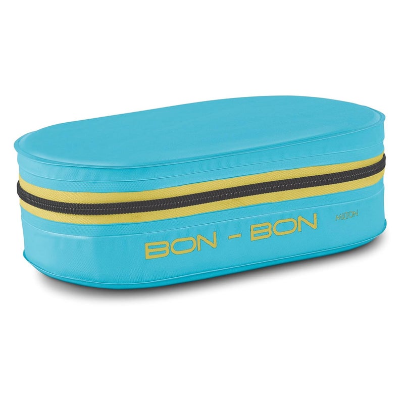 Milton MILTON New Bon Bon Plastic Lunch Box with Insulated Jacket, 2 Containers (280 ml Each), Microwavable & Leak-Proof Tiffin for Office, School, College, Cyan  - Image 1