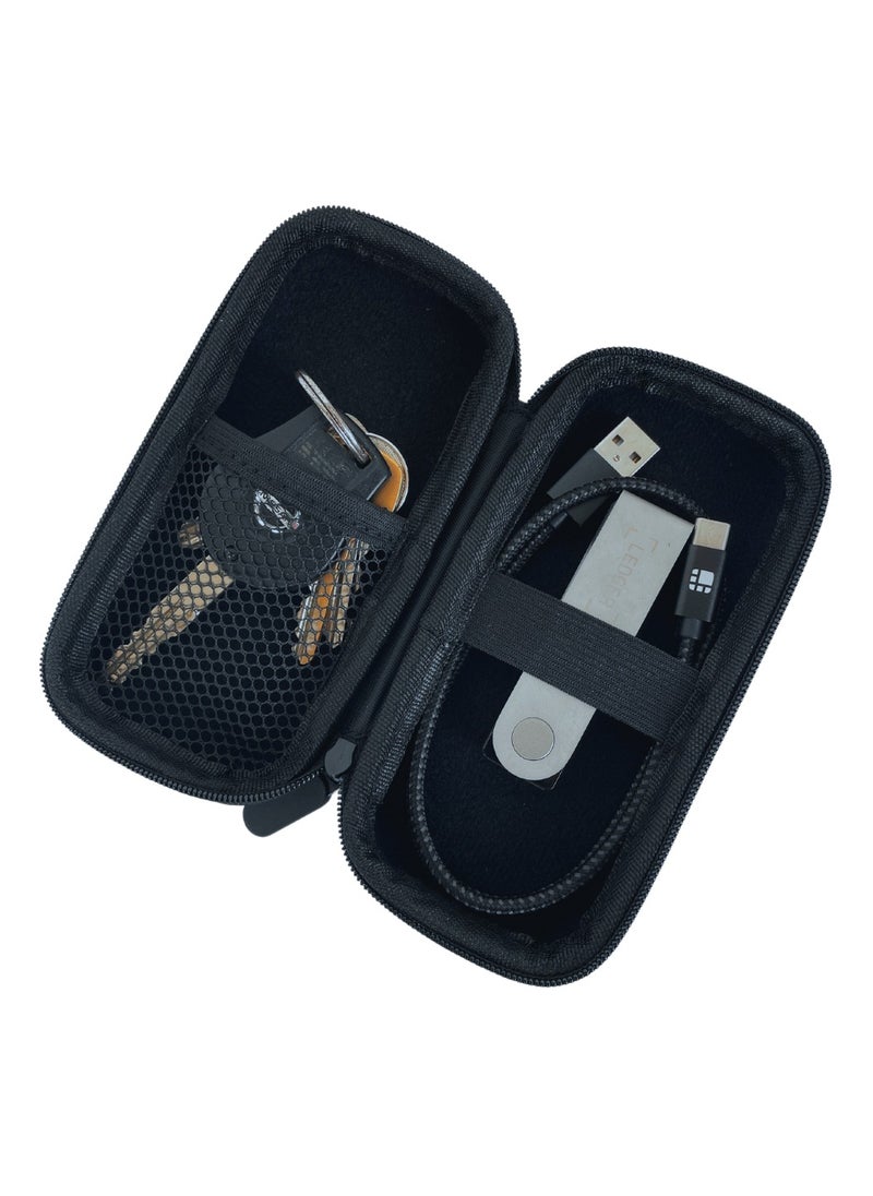 Generic - Wealth Organized Storage Case, Key Holder, Key Wallet, USB case, Ledger Case, Ledger Wallet, Accessories Case, 2 separate compartments - Image 1