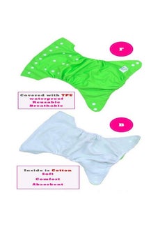 Chinmay Kids (Set Of 3) Kids Diapers Baby Cloth Diaper Reusable Nappies Washable Adjustable Size Nappy Langot Training Pants Without Inserts(Green Summer) (Assorted Colours)  - Image 5