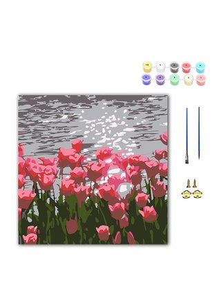 Paint by Numbers for Adult Kids Beginners Canvas, DIY Acrylic Paint by Number Canvas for Painting Party and Classroom Activity and Gift, Flower Framed Paint by Numbers Kit 8 x 8 Inch - pzsku/ZF78B5A5DA1D6EEB83682Z/45/_/1728634448/38530b02-3201-45ec-a090-877cc6732576