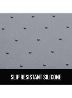 Gorilla Grip Gorilla Grip 100% Waterproof Raised Edge BPA Free Silicone Pet Feeding Mat, Dog Cat Food Mats Contain Spills Protects Floors, Placemats for Cats and Dogs Water Bowl, Pets Accessories 28x18 Gray  - Image 3