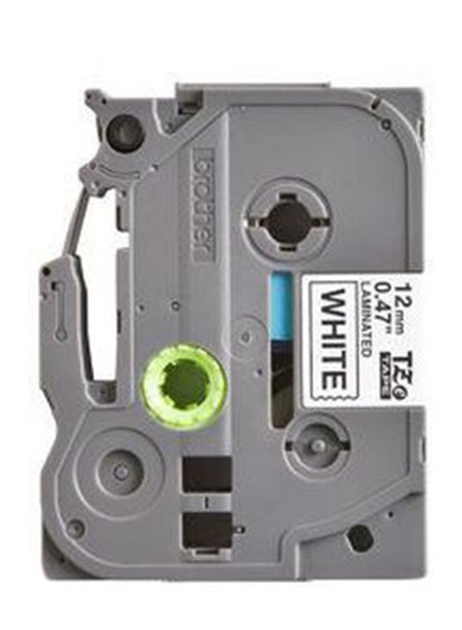 brother P-Touch Laminated Tape Black/White - Image 3