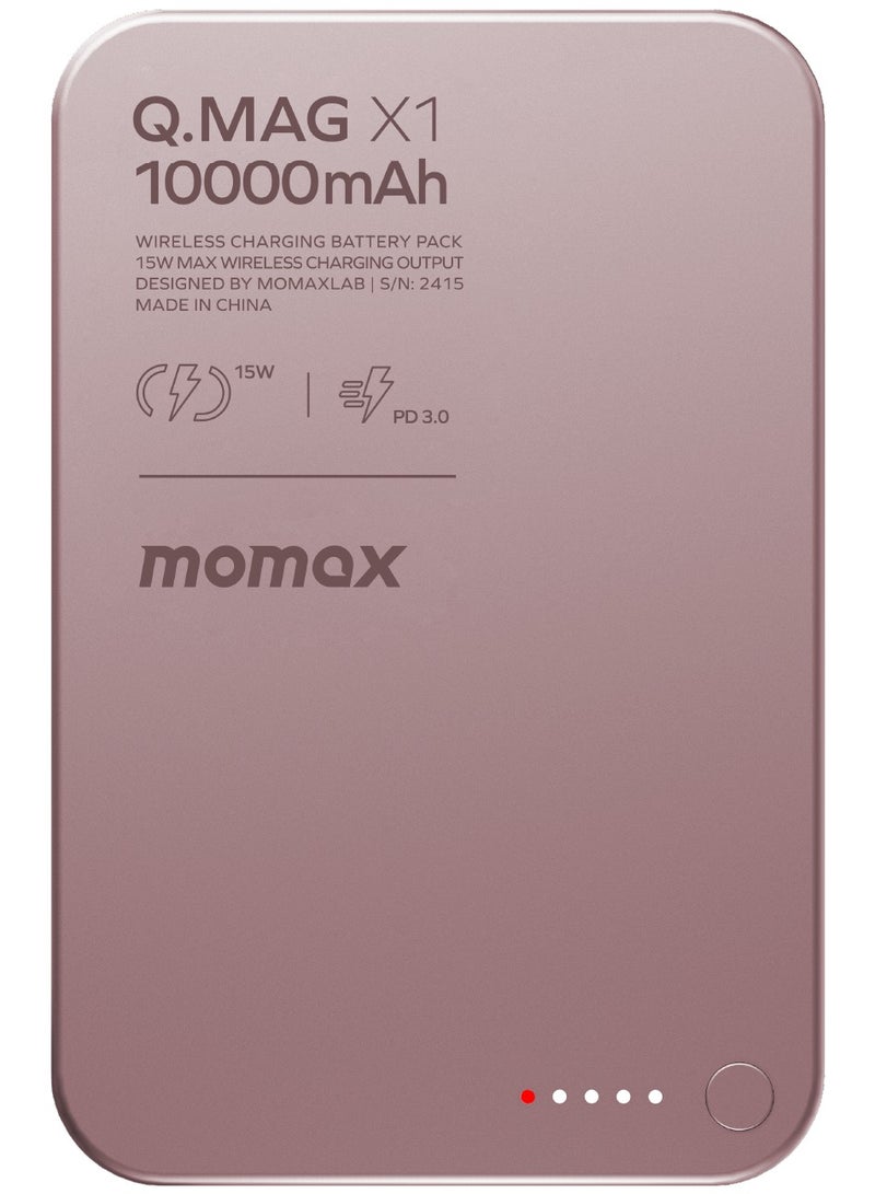 Momax Q.Mag X 10000 مللي أمبير بطارية مغناطيسية لاسلكية حزمة USB-C حتى 15 واط PD - Image 4