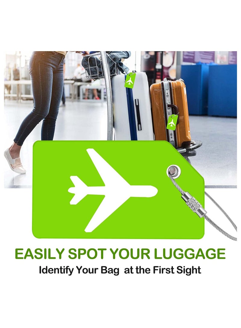 KASTWAVE 5 Pack Silicone Luggage Tag, With Name ID Card Quickly Spot Luggage Suitcase, Anti-lost Tag - Image 2