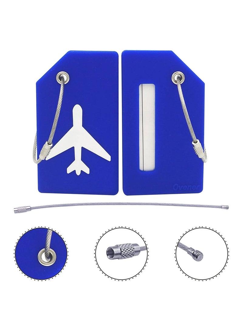 KASTWAVE 5 Pack Silicone Luggage Tag, With Name ID Card Quickly Spot Luggage Suitcase, Anti-lost Tag - Image 3