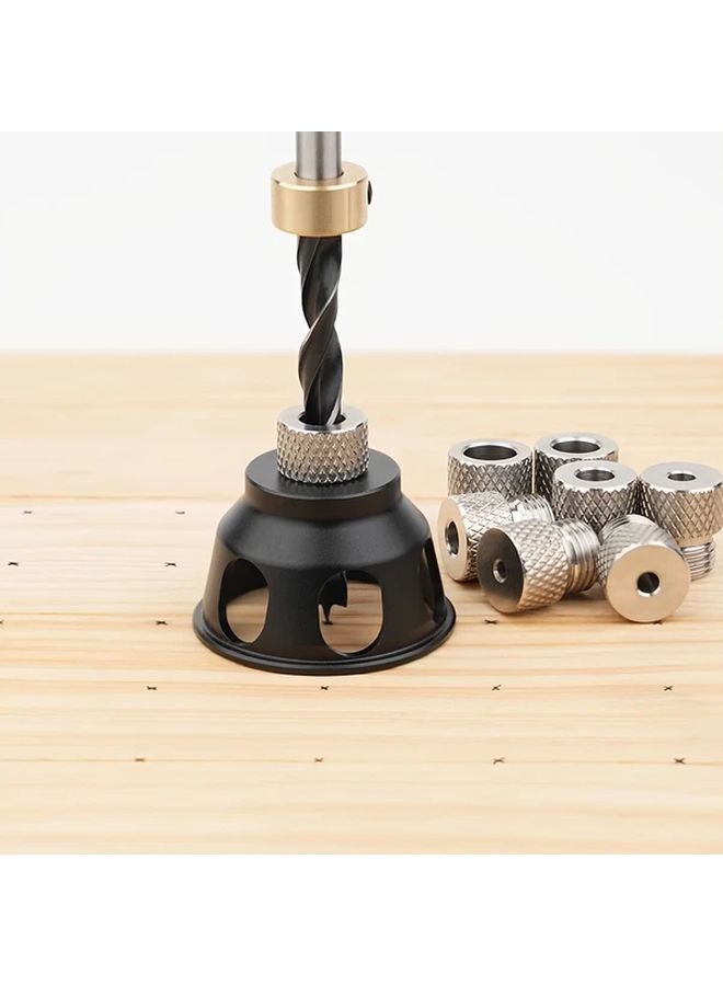 أداة النجارة من النوع ب، ثقب عمودي معدني ثقيل أسود، 10 قطع - Image 3