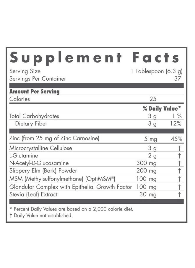Nutricology Perm A Vite Powder Gut Lining Glutamine Nag Zinc Msm 238 Grams (8.4 Oz)  - Image 3