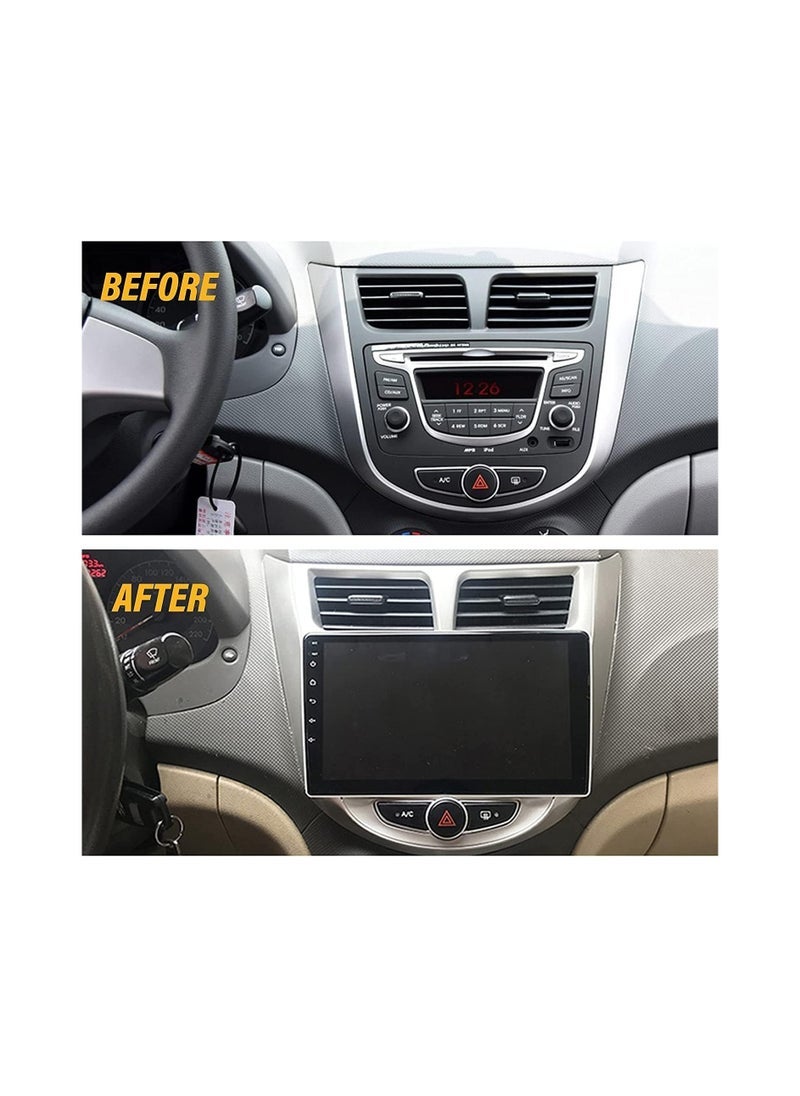 SHEZA STAR Android Car Stereo for Hyundai Accent 2011 To 2017 2GB RAM 32GB ROM Support Apple Carplay, Mirror-Link Wi-Fi BT, Radio GPS Navigation, 9 Inch IPS Touch Screen with Backup Camera Included - Image 1