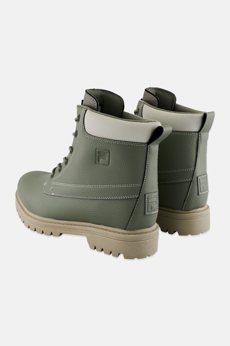 FILA Men Edgewater 12 PB High Cut Lace Up Boots, Slate Green  - Image 2