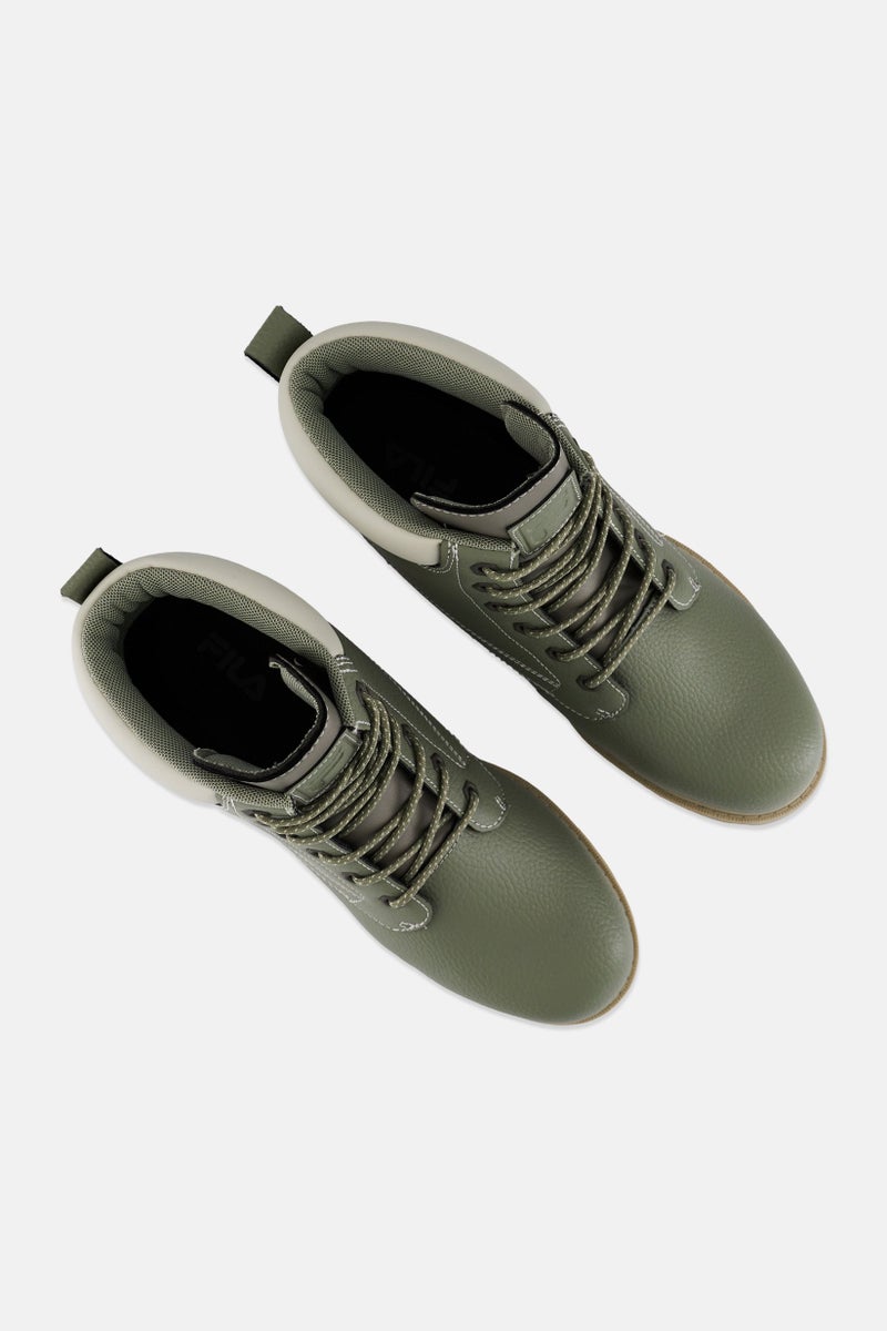 FILA Men Edgewater 12 PB High Cut Lace Up Boots, Slate Green  - Image 4