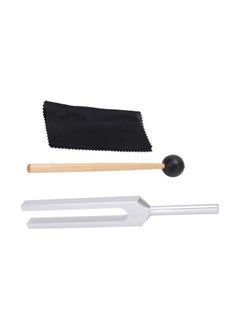 Bukela 528Hz Tuning Fork Metal Solids Wood with Soft Bag Cleaning Cloth for Reducing Stress Meditation  - Image 1