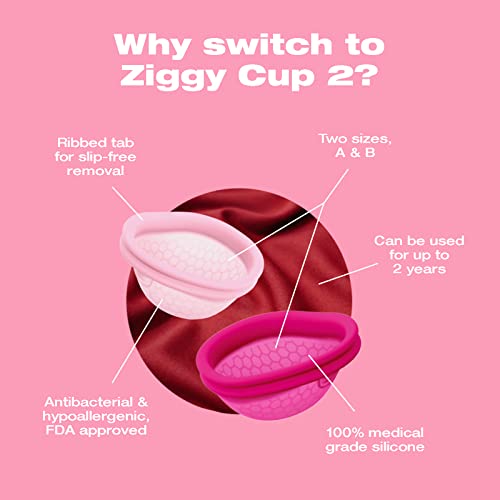 Intimina Ziggy Cup 2 - Extra-Thin Reusable Menstrual Disc, Menstrual Cup with Flat-fit Design, Menstrual Cups Ring, Period Products (Size A) - Image 3