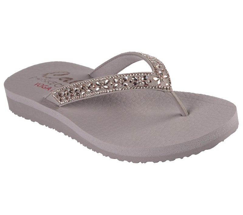 Skechers Women Meditation Taupe Slippers - Image 4