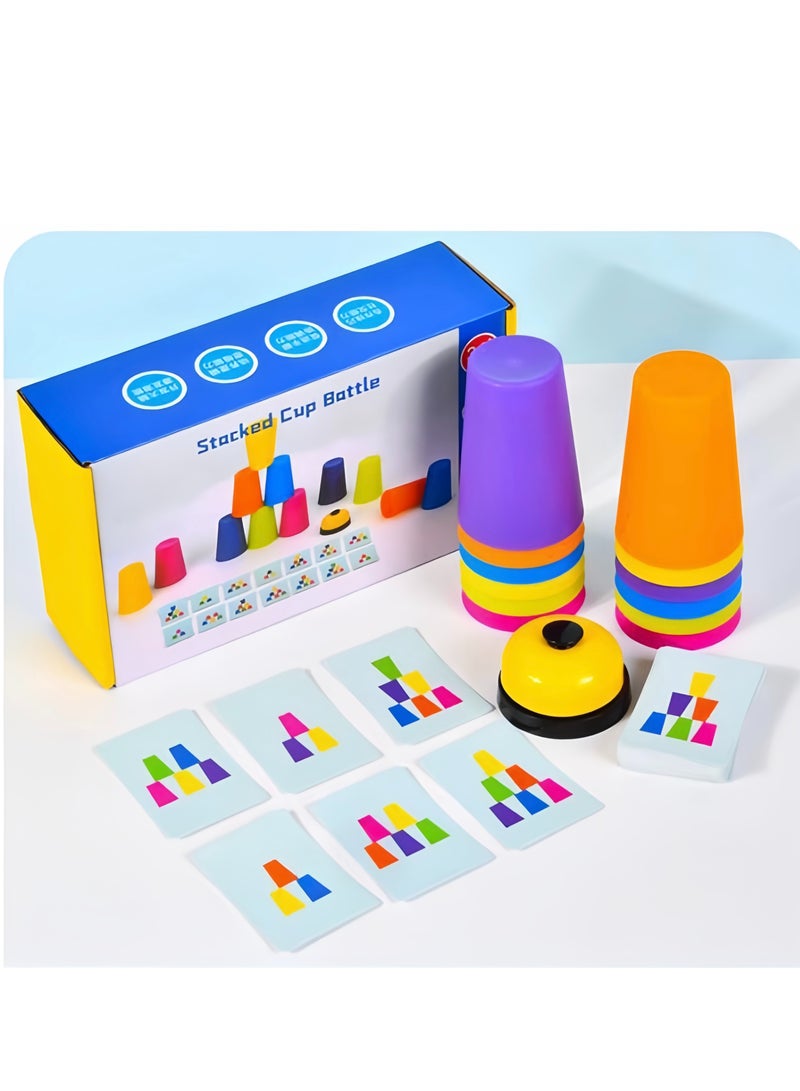 Stacked Cup Battle Games, Portable Quick Cups Games for Kids and Classic Family toys - Image 1