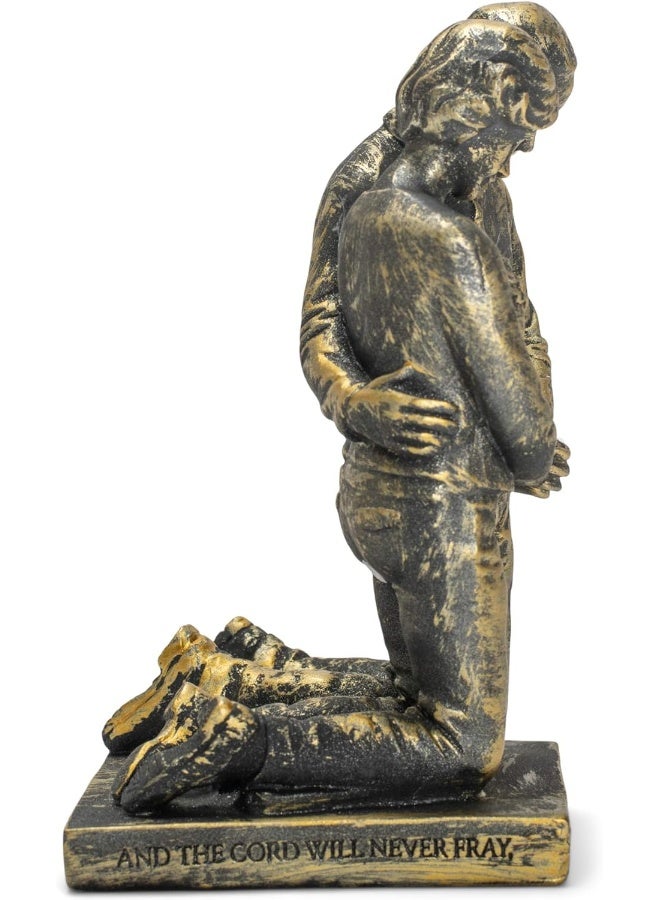 Dicksons Praying Husband and Wife 5 inch Grey Resin Stone Table Figurine - Image 4