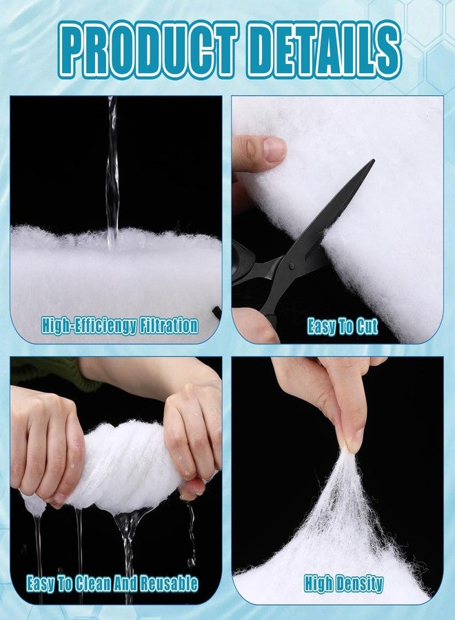 Ribbonlic 12" x 200" Aquarium Filter Floss for Fish Tank 0.59" Thick Ultra Fine Mechanical Aquarium Filter Media for Crystal Clear Water, Cut-to-fit for Fish Tanks, Canister & Sump Filters - Image 3