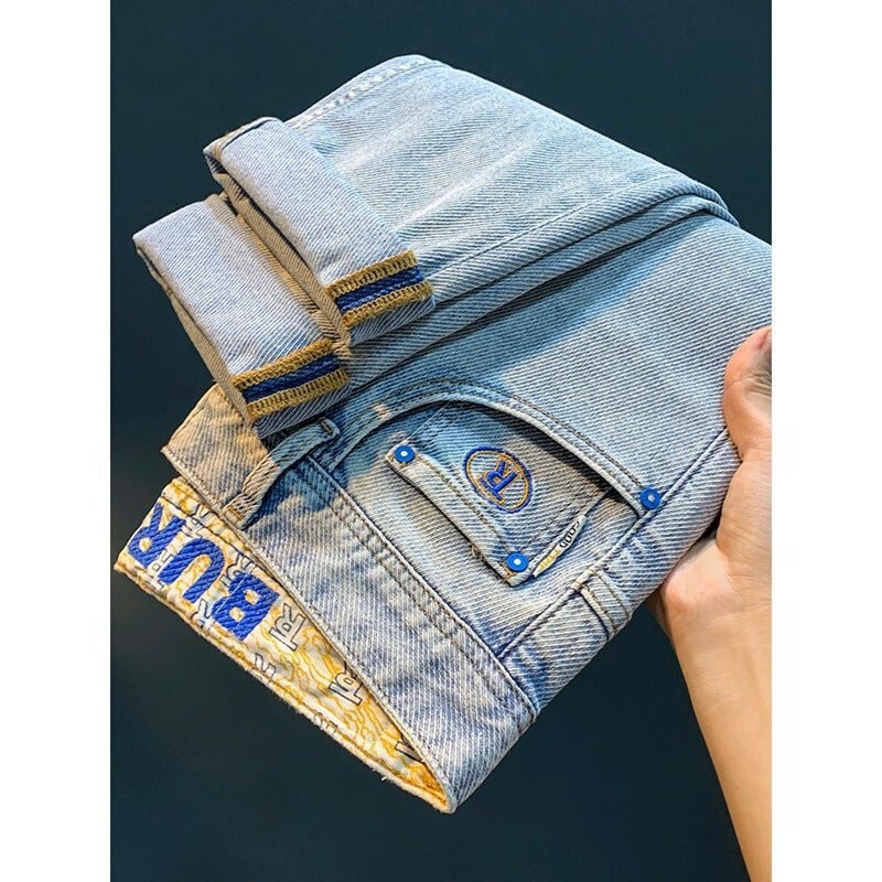 Unisex Classic Denim Jeans Loose Fit Daily Outdoor Wear - Image 4