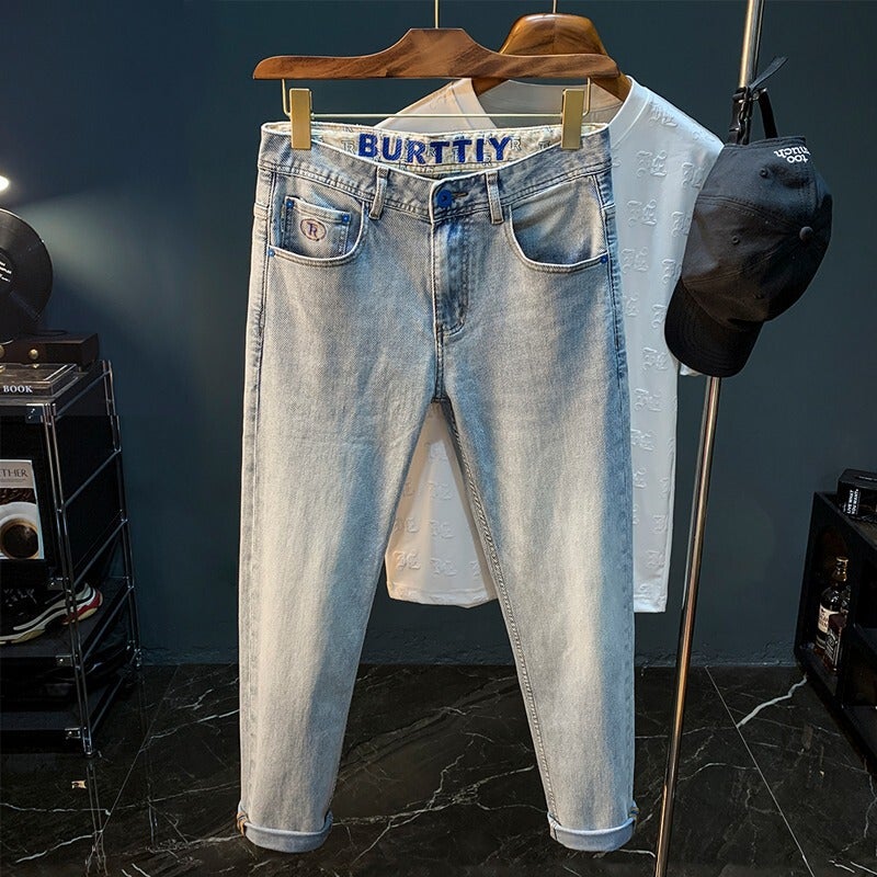 Unisex Classic Denim Jeans Loose Fit Daily Outdoor Wear - Image 1