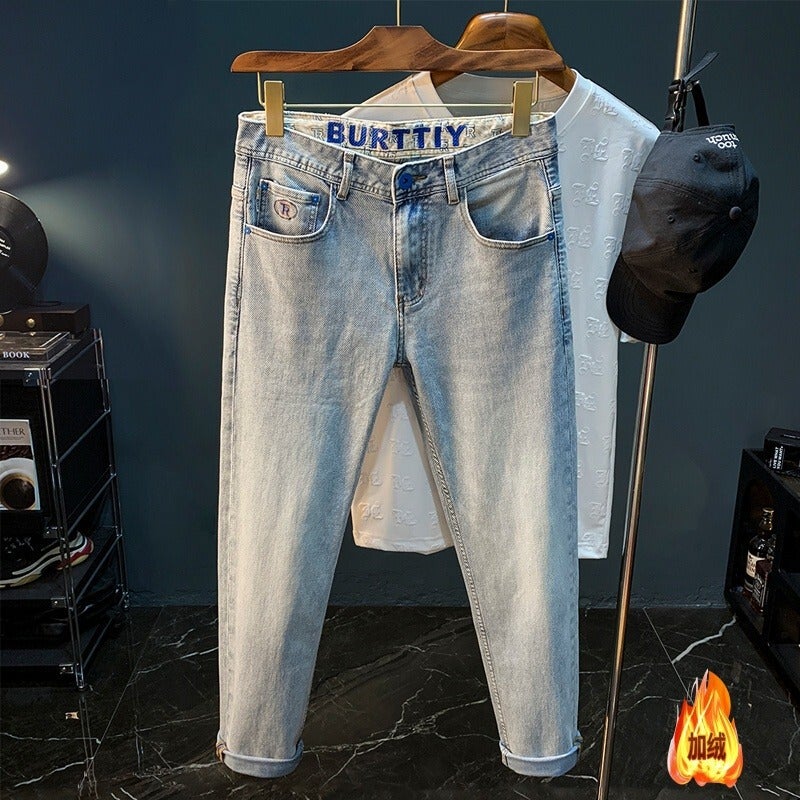 Unisex Classic Denim Jeans Loose Fit Daily Outdoor Wear - Image 2