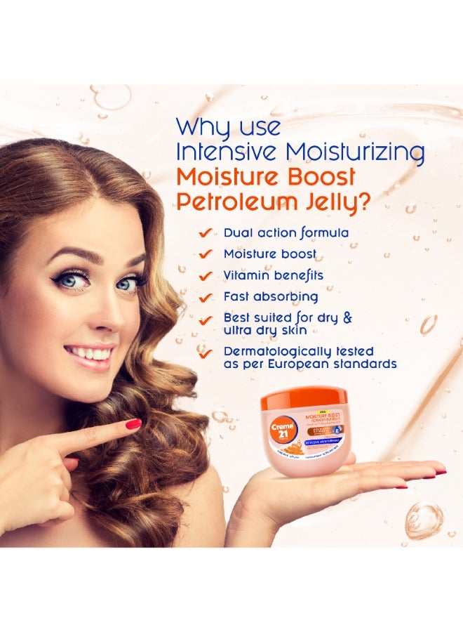 Creme 21 Intensive 100% Pure Petroleum Jelly | Face, Body & Hand Moisturizer with Vitamin E & Almond Oil | Deep Hydration & Intensive Moisturising | Ultra Dry Skin | Dermatologically Tested - Image 3