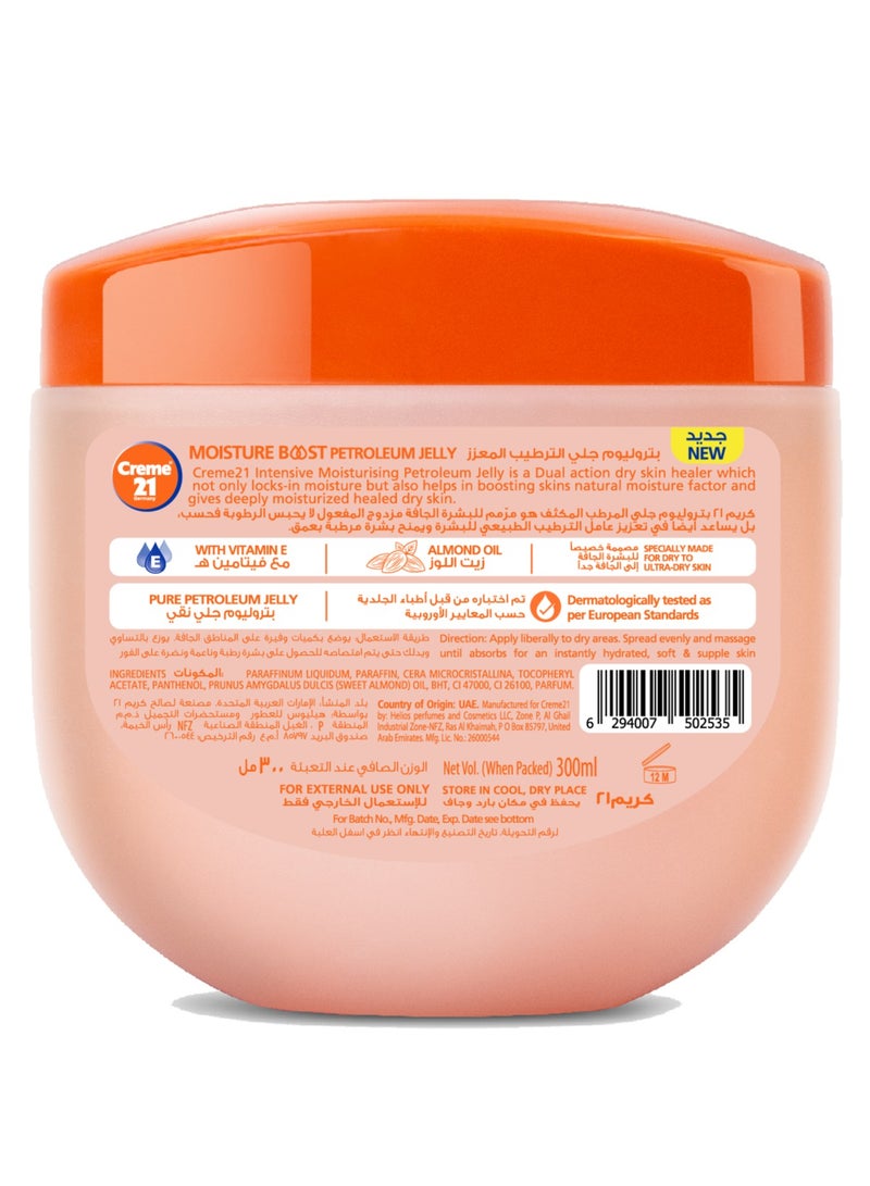 Creme 21 Intensive 100% Pure Petroleum Jelly | Face, Body & Hand Moisturizer with Vitamin E & Almond Oil | Deep Hydration & Intensive Moisturising | Ultra Dry Skin | Dermatologically Tested - Image 2