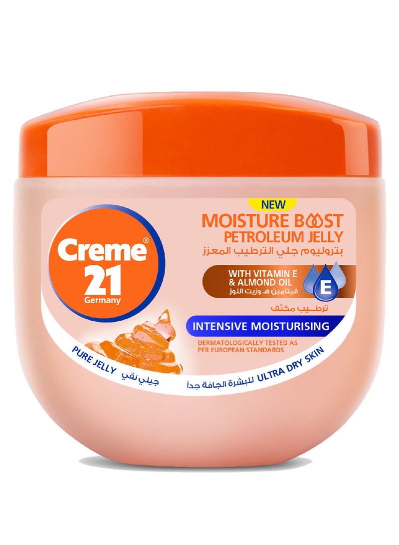 Creme 21 Intensive 100% Pure Petroleum Jelly | Face, Body & Hand Moisturizer with Vitamin E & Almond Oil | Deep Hydration & Intensive Moisturising | Ultra Dry Skin | Dermatologically Tested - Image 1