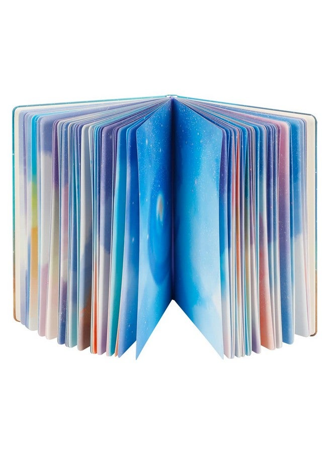 SIIXU Starry Sky Writing Journal for Women, Men, Unique Colorful Blank Notebook for Daily Notes, Gratitude, Dreams or Planning, 7.5” x 10.2", 160 Pages, 2 Bookmarks, Large, Hardcover, Unlined