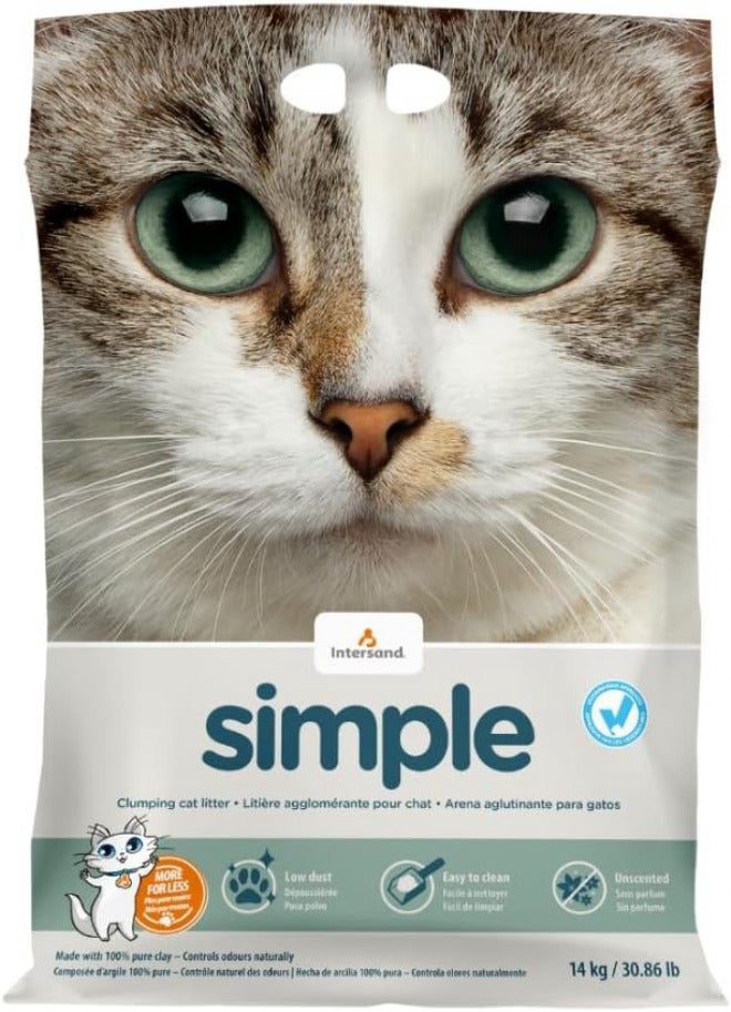 Intersand Cat Litter 14KG (Unscented), Pack of 1 - Image 1