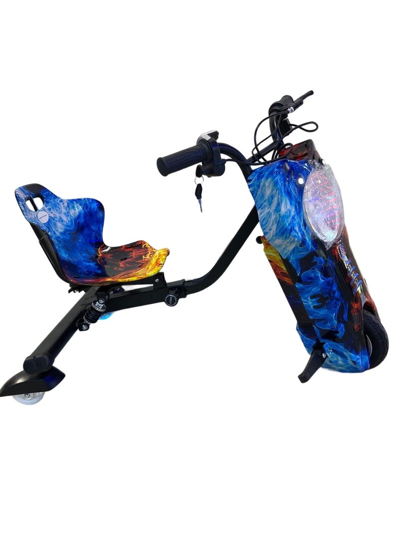 شارد سكوتر دريفت كهربائي صغير للأطفال من شارد - سرعة 20 كم/ساعة، سماعة بلوتوث، أضواء LED، ممتص صدمات مع أدوات السلامة - ألوان مختلطة 3 - Image 3