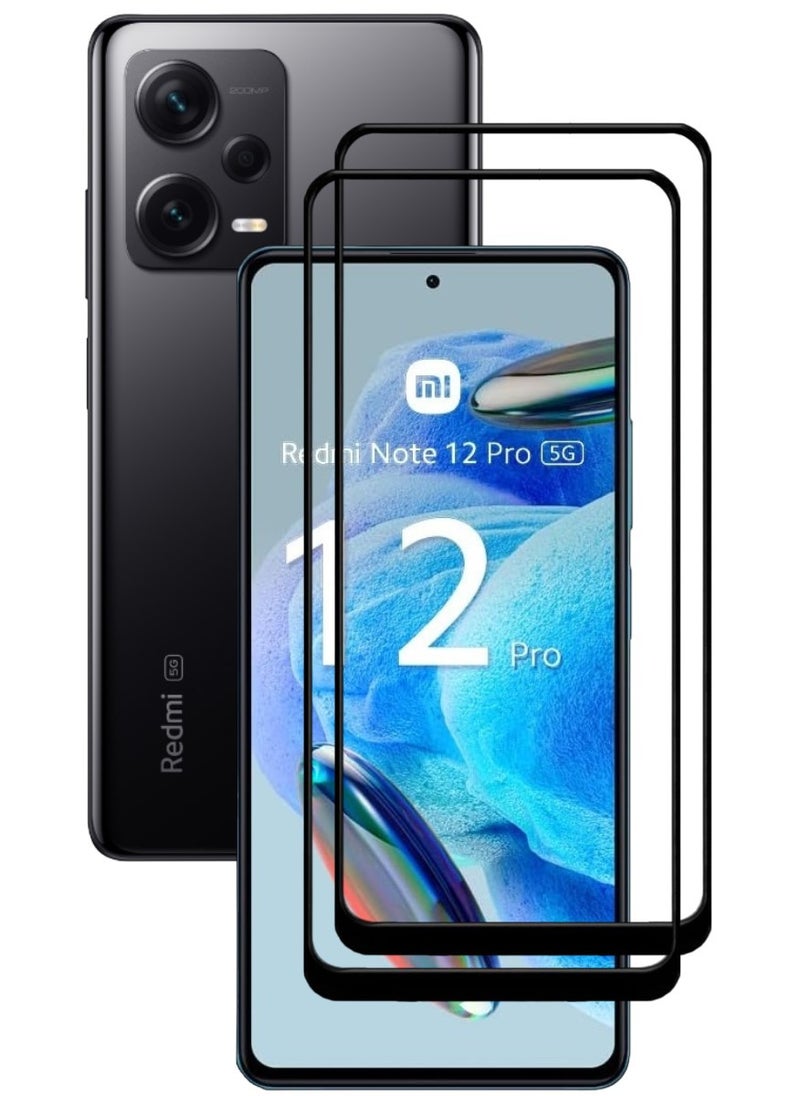 ACLIX 2 Pieces Antistatic ESD Dustproof Premium Quality High Definition Tempered Glass Screen Protector Designed For Xiaomi Redmi Note 12 Pro - Image 1