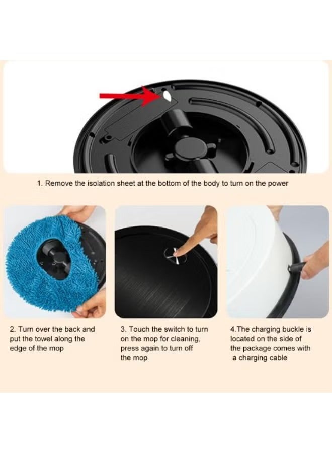 GENNEXT Mini Cleaner Sweeping Robot – Super Suction, Ultra Slim Quiet Design, Low Noise, Rechargeable Smart Floor Sweeper for Pet Hair, Dust, Hardwood, Tile, Carpet - Image 5