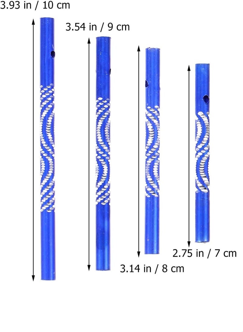 comfrt 16Pcs Hollow Wind Chimes Wind Chime Tubes Aluminum for Home Garden Outdoor Hanging Aluminum Wind Chime Decorations DIY Wind Chime Tubes - Image 2