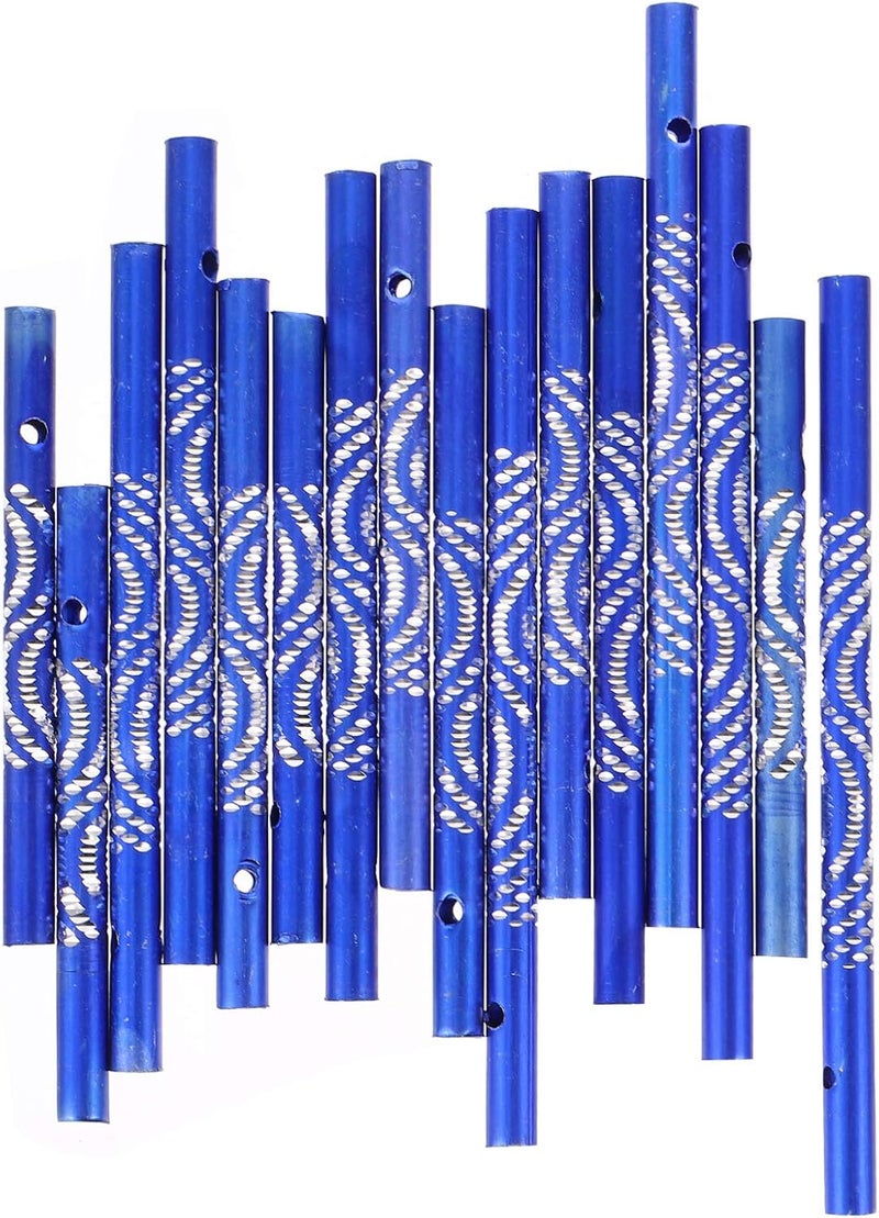comfrt 16Pcs Hollow Wind Chimes Wind Chime Tubes Aluminum for Home Garden Outdoor Hanging Aluminum Wind Chime Decorations DIY Wind Chime Tubes - Image 1